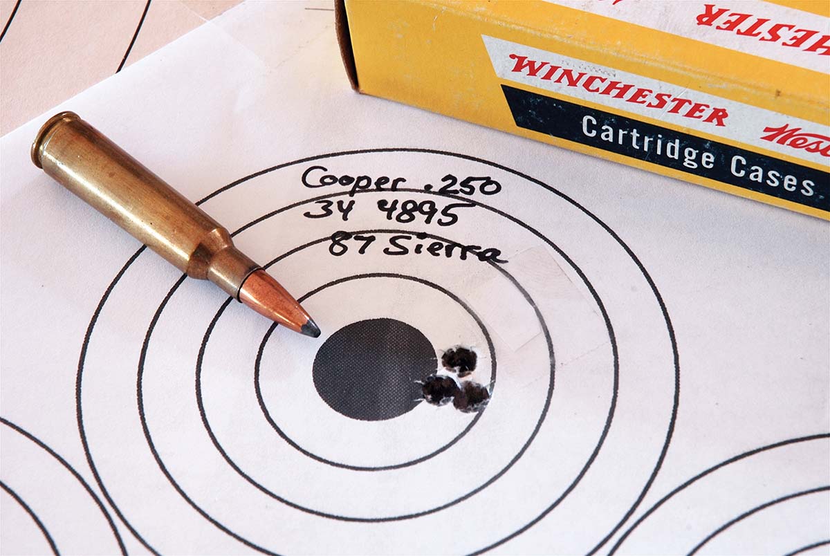Wayne found handloads much superior to factory 250 Savage ammunition in an accurate Cooper bolt rifle.